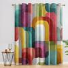 95% Light-Blocking Thermal Curtains with Grommets, Abstract Geometric Design, 2-Pack, 245 x 140 cm, T276 view 2