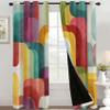 95% Light-Blocking Thermal Curtains with Grommets, Abstract Geometric Design, 2-Pack, 245 x 140 cm, T276 view 3