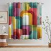 95% Light-Blocking Thermal Curtains with Grommets, Abstract Geometric Design, 2-Pack, 245 x 140 cm, T276 view 4