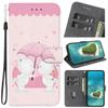 YKTO Flip Case for Huawei Y5 2018 with White Bear Pattern view 1