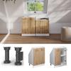 Vicco R-Line Kitchen Cabinet for Sloped Ceilings, Artisan Oak, 60 cm view 2