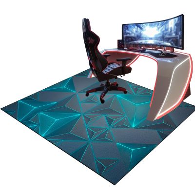Gaming Chair Mat for Hard Floors, 130 x 160 cm