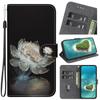 Huawei P40 Lite Flip Case, Premium PU Leather, Magnetic Closure, Stand, Card Slots, Bright White Flowers view 1