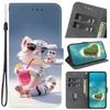 PU Leather Flip Case for Huawei P40 Lite with Wallet and Magnetic Closure, The Little Tiger Drinks Lemonade view 1