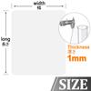 Transparent 1 mm Floor Protection Mat for Hard Floors, 60 x 110 cm view 2