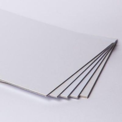5 Cut-to-Size Sheets of Sturdy 3 mm Double-Wall Corrugated Board, White Both Sides, 40 x 60 cm