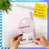 5th Birthday Card for Boys and Girls with Pink and Purple Glitter Balloons, A5 view 2