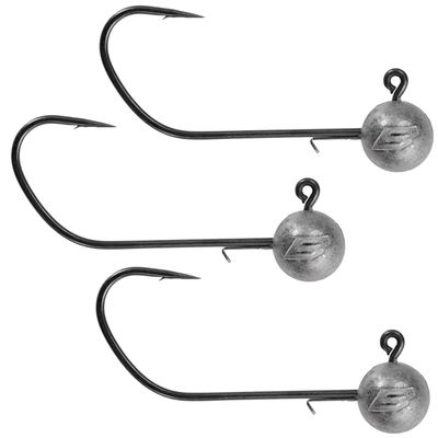 BKK Round Elite-WG – 3 Jig Hooks, 12 g / Size 2/0