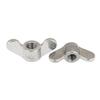 304 Stainless Steel Metric Wing Nuts, Large Ears, Hand-Tightened, M6 (2-Pack) view 3