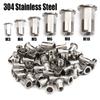 Flat-Head Stainless Steel Threaded Rivet Nuts, M10, 50 Pieces view 3