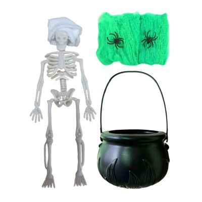 Hozaenwa Halloween Cauldron Outdoor Haunted House Decor