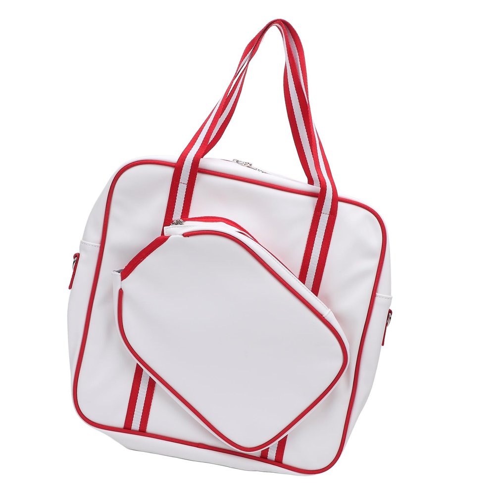 UPALDHOU Large-Capacity Racket Sling Bag, PU Leather, Single-Racket Compartment