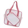 UPALDHOU Large-Capacity Racket Sling Bag, PU Leather, Single-Racket Compartment view 1