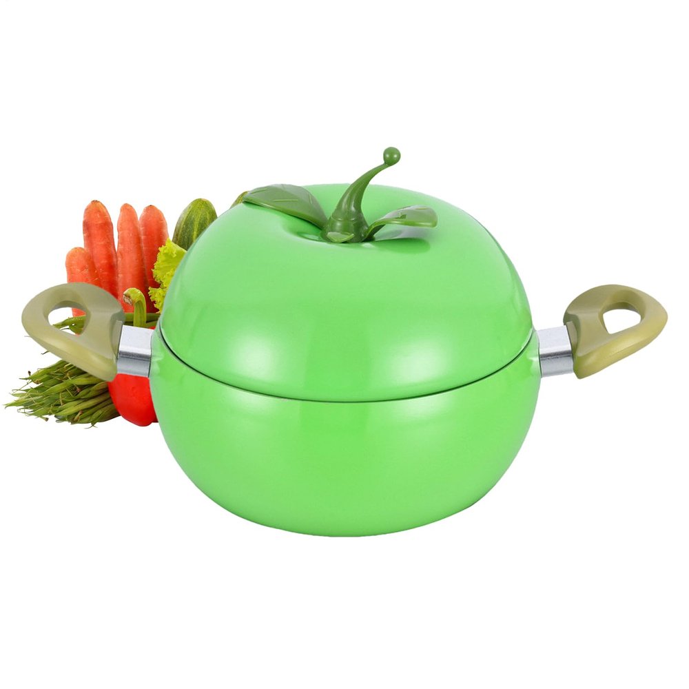 Nonstick Soup Pot with Lid, Fruit-Shaped