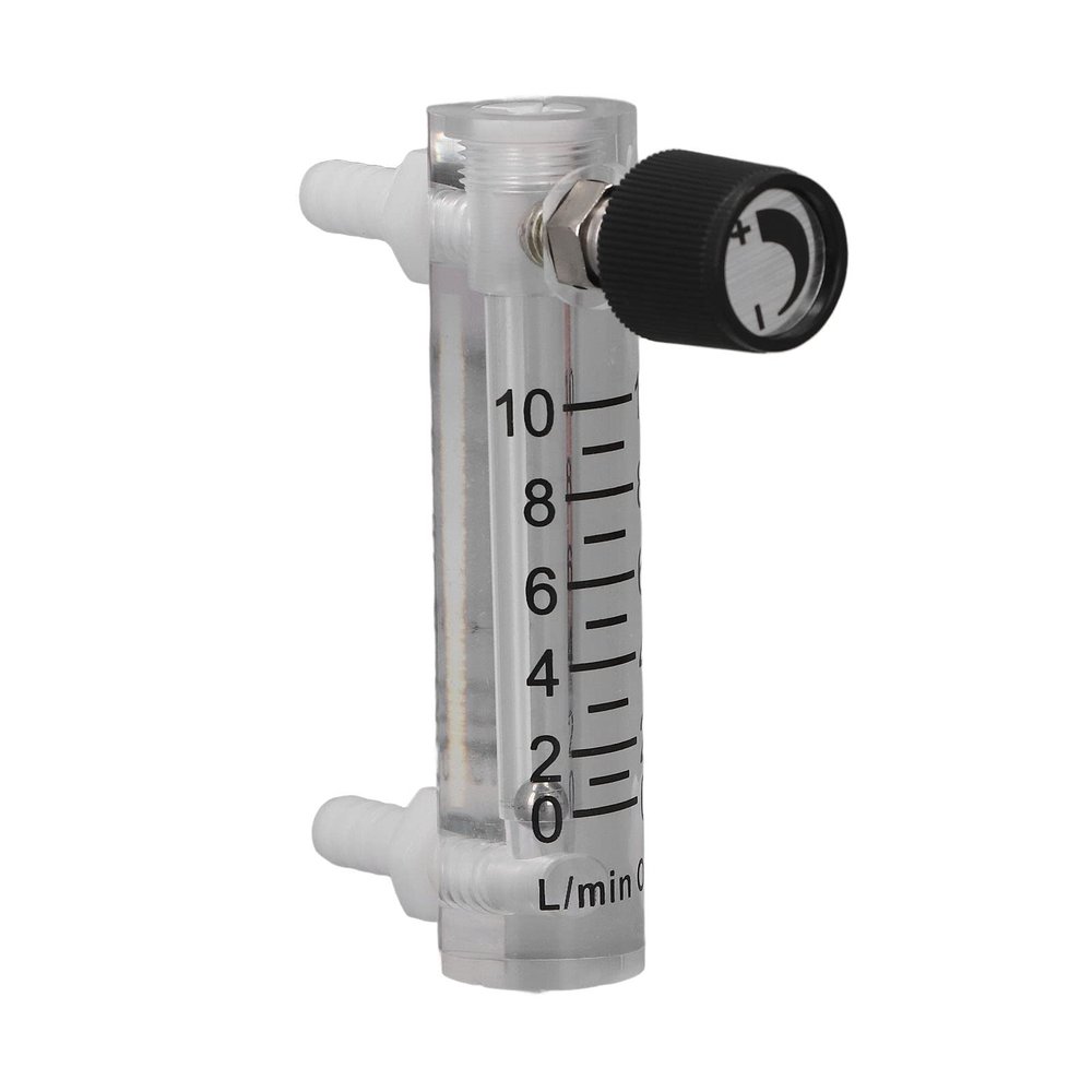 Panel-Type Transparent Acrylic Gas Flow Meter Tester, 0–10 LPM, 4% Accuracy