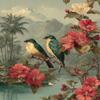 Paint by Numbers Kit for Adults, Flower and Bird, 30 x 40 cm, F-5237 view 1