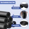 Foam Pipe Insulation, Heat-Resistant, 9/15/20 mm Thick, 1.8 m Long, for Heating and Copper Pipes, Waterproof, ID 20/43/76/90 mm view 2