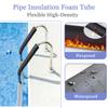 Foam Pipe Insulation, Heat-Resistant, 9/15/20 mm Thick, 1.8 m Long, for Heating and Copper Pipes, Waterproof, ID 20/43/76/90 mm view 4