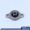 KFL08 Pillow Block Flange Bearing, 8 mm Shaft, Zinc Alloy Housing, Chrome Steel, 4-Pack view 2