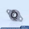 KFL08 Pillow Block Flange Bearing, 8 mm Shaft, Zinc Alloy Housing, Chrome Steel, 4-Pack view 3
