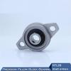 KFL08 Pillow Block Flange Bearing, 8 mm Shaft, Zinc Alloy Housing, Chrome Steel, 4-Pack view 4