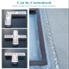 QIYFOZ 304 Stainless Steel Drainage Set for Ditches, with Heavy-Duty Grate and Channel for Yards/Driveways, Monochrome Design (5 x 3 cm / 2 x 1 1/8 in.) view 3