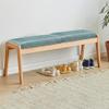 Upholstered Indoor Wooden Bench for Kitchen, Living Room, Dining Room, or Entryway view 1