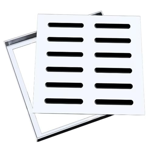 QIYFOZ Heavy-Duty Square Drain Cover, 50 x 50 x 3 cm
