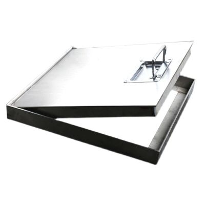 QIYFOZ Invisible Design Metal Inspection Hatch with Handles, Flush-Mount Tank Cover for Underground Drainage Systems