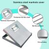 QIYFOZ Invisible Design Metal Inspection Hatch with Handles, Flush-Mount Tank Cover for Underground Drainage Systems view 3