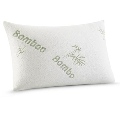 orbiz Bamboo Pillow, Orthopedic Hollow-Fiber Pillow for Neck and Shoulder Support, Cooling, Hypoallergenic, Hotel Quality, Soft-Firm, 1 Count