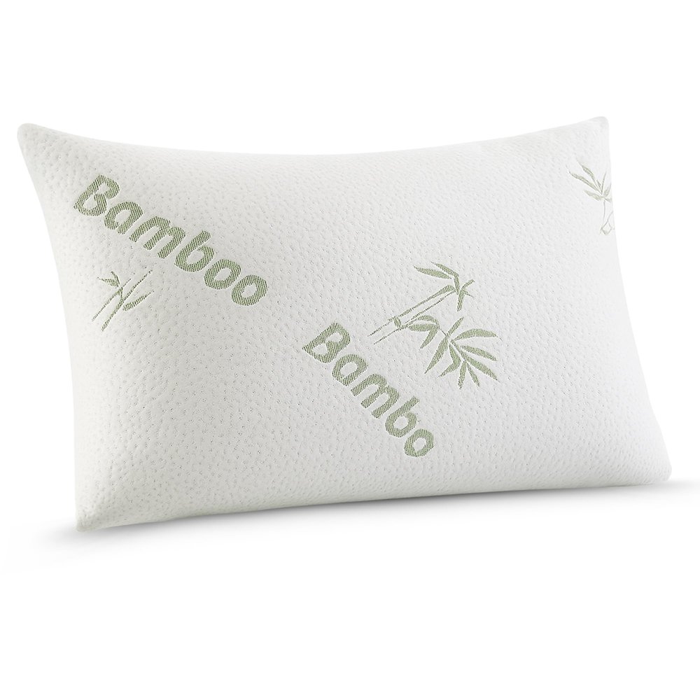 orbiz Bamboo Pillow, Orthopedic Hollow-Fiber Pillow for Neck and Shoulder Support, Cooling, Hypoallergenic, Hotel Quality, Soft-Firm, 1 Count