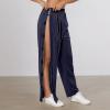 Duohropke Women's Rehab Pants, Tear-Away Side-Slit Patient Pants with Hook-and-Loop Closure view 2