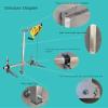 JYHHGDS Folding AC Bracket with 10 m Manual Winch, Height-Mounting Tool for Outdoor Units (3 HP Folding Bracket) view 4