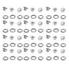 Eujgoov 4 mm Metal Eyelets and Washers Kit, White view 2