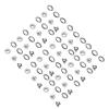Eujgoov 4 mm Metal Eyelets and Washers Kit, White view 4