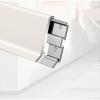 Waterproof Aluminum Metal Baseboard Trim for Walls, 4/6/8 cm (3 Pieces, 8 cm High) view 1