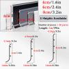 Waterproof Aluminum Metal Baseboard Trim for Walls, 4/6/8 cm (3 Pieces, 8 cm High) view 2