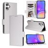 XFDSFDL Protective Case for Samsung Galaxy A06 SM-A066 (6.7-inch), PU Flip Cover with Litchi Texture, Stand, Card Slots, Magnetic Side Closure, Wallet Case, White view 2