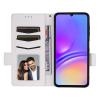 XFDSFDL Protective Case for Samsung Galaxy A06 SM-A066 (6.7-inch), PU Flip Cover with Litchi Texture, Stand, Card Slots, Magnetic Side Closure, Wallet Case, White view 4