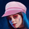 Women's Pink Yacht Captain Hat, Adjustable Sailor Costume Accessory view 2