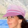 Women's Pink Yacht Captain Hat, Adjustable Sailor Costume Accessory view 3