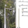 Security Camera Pole Extender and Tripod Mount, White Commercial CCTV Pole, 1.5 m (4.9 ft) view 1