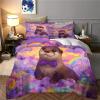 RIAVBAODG Cute Otter 3D-Printed Duvet Cover Set, Microfiber, Zipper Closure view 3