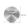 Sosoport 2-Pack Stainless Steel Round Recessed Swing Lids for Trash Bins view 2