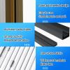 XLIHAWY Folding Sliding Door for Interiors, Aluminum Frame, Room Divider, 120 x 150 cm view 3