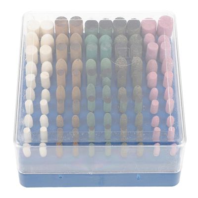 NOLITOY 100-Piece Polishing Attachments for Rotary Tools, Wool, Cowhide Leather and Rubber