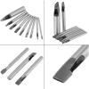 Oval Hole Punch Set, Leather Tool for Shoes and Bags, 9 Pieces view 3