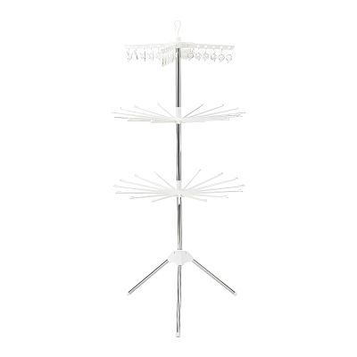 Indoor Clothes Drying Rack with 360-Degree Rotation