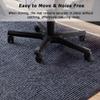 Non-Slip Chair Mat for Hard Floors, 120 x 100 cm, Dark Red view 3